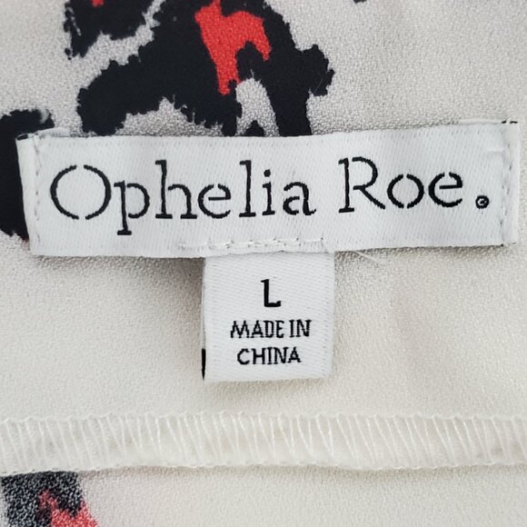 Ophelia Roe Feminine Button Front Midi Dress NEW NWT Size L - Picture 9 of 14